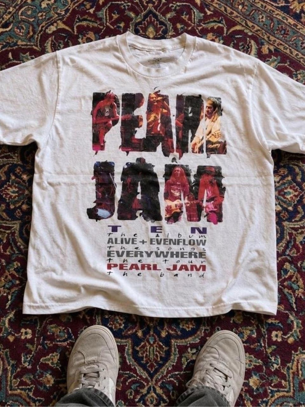 White Pearl Jam T shirt
